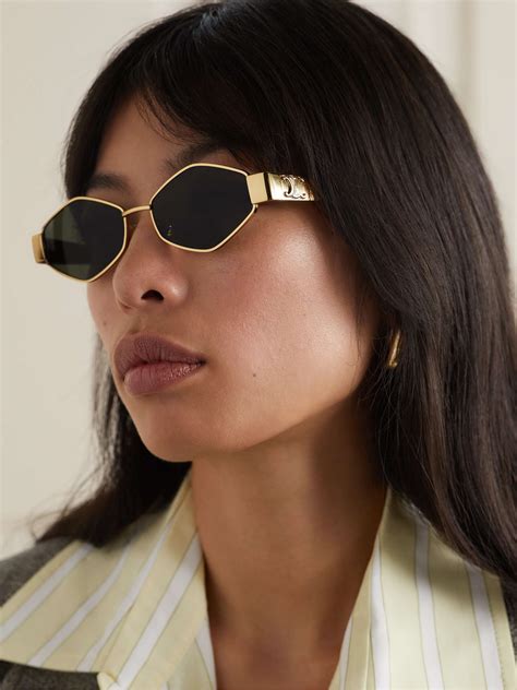 celine gold sunglasses replica|celine sunglasses triomphe gold.